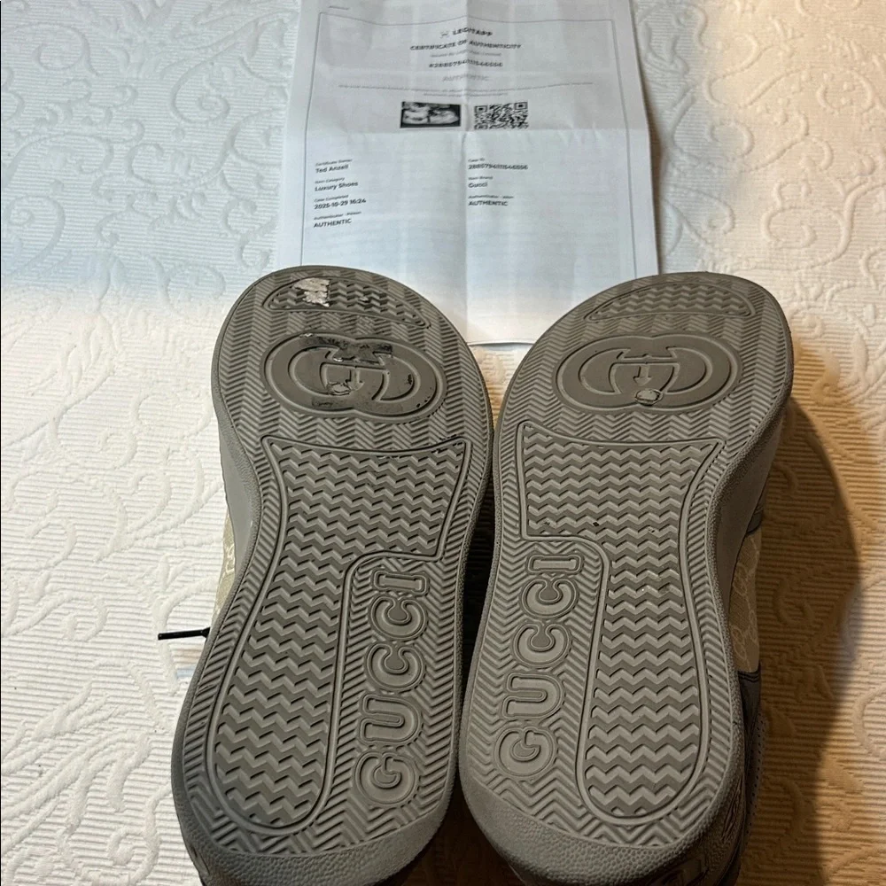 Gucci Men’s GG Supreme Chunky Sneakers. 13. Nearly NEW Black/Gray/Tan Color Way